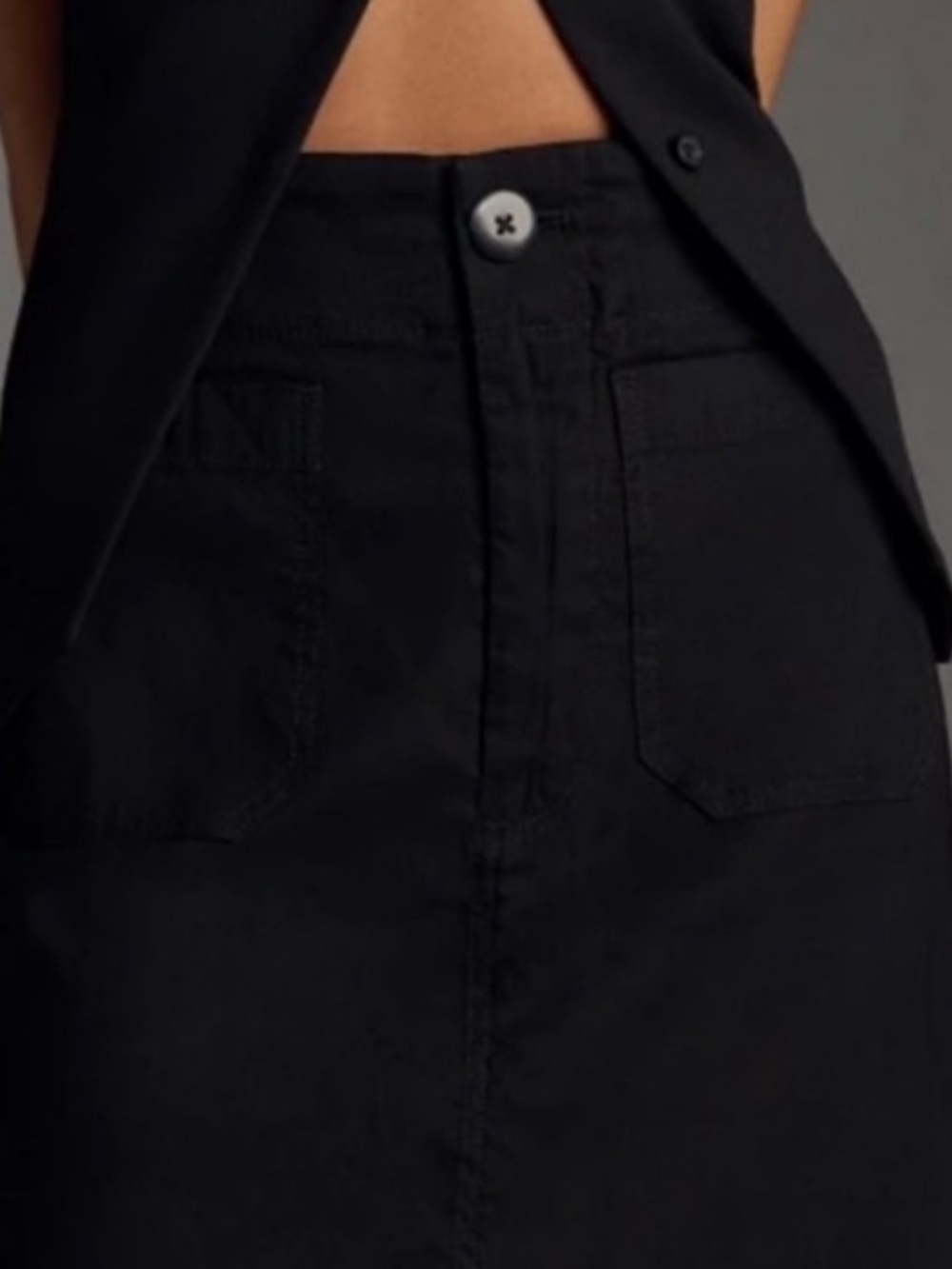 Anthropologie Maeve Colette Black Skirt Large NWT - Picture 2 of 11